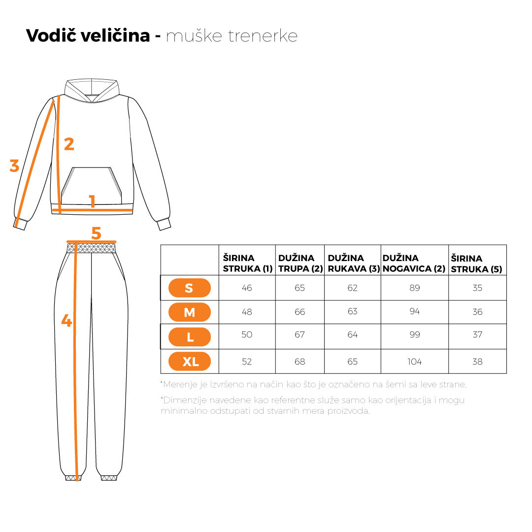 Komplet trenerka za muškarce, savršena za svakodnevne aktivnosti, udobna i topla, sive boje
