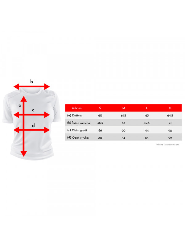 Ženska majica, crna 