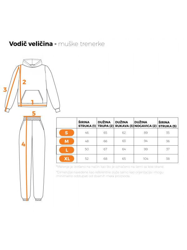 Komplet trenerka za muškarce, savršena za svakodnevne aktivnosti, udobna i topla, sive boje