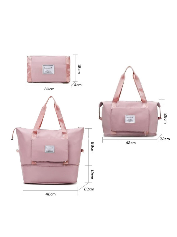 Višenamenska torba, rasklopiva i praktična, roza 