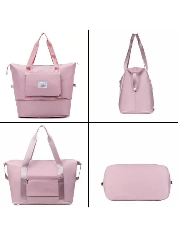 Višenamenska torba, rasklopiva i praktična, roza 
