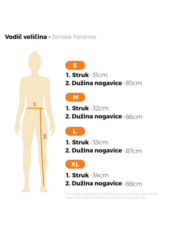 Ženske helanke, savršene za aktivan dan, lila boje