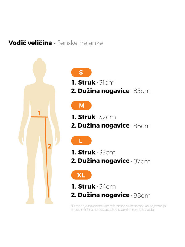 Ženske helanke, savršene za aktivan dan, lila boje
